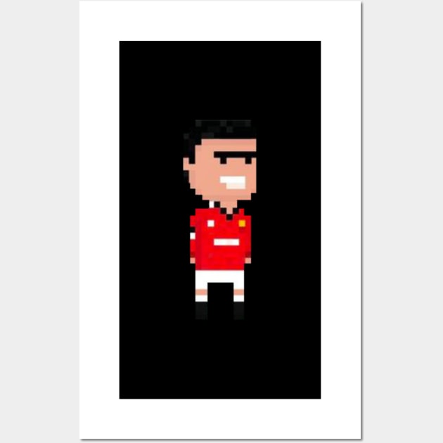 CANTONA 8 bit Wall Art by Roti Kodok Art